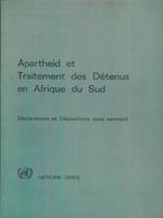 Apartheid et traitement des detenus en afrique du sud