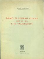 Esempi di epigrafi attiche e di trascrizioni sec VI-IV