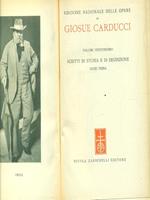 Edizione nazionale delle opere di Giosue carducci scritti di storia e di erudizione serie prima