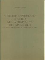 Storico e popolare in Sicilia nella prima metà del XIX secolo