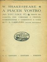 A piacer vostro