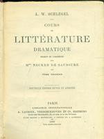 Cours de Litterature dramatique 2vv