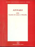 Annali della facoltà di lettere e filosofia 1/86