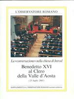 Benedetto XVI al Clero della Valle d'Aosta