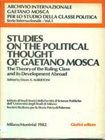 Studies on the political thought of Gaetano Mosca. The theory of the ruling class and its development abroad