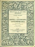 La critica letteraria contemporanea