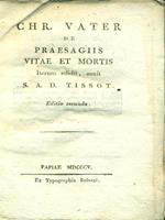 Chr. Vater de praesagiis vitae et mortis