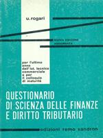 Questionario di scienza delle finanze ediritto tributario