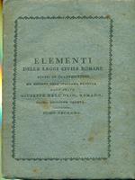 Elementi delle leggi civili romane tomo secondo