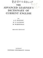 The Advanced Learner's Dictionary of Current English