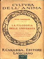 La filosofia delle università