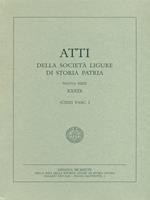 Atti della società Ligure di storia patria CXIII XXXIX Fasc. I