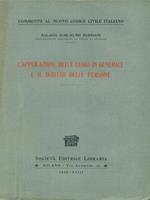 L' applicazione delle leggi in generale e il diritto delle persone