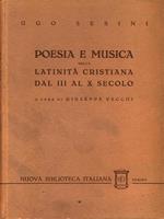 Poesia e musica nella latinità cristianadal III al X secolo