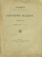 Scritti editi ed inediti di Giuseppe Mazzini Vol. XI