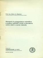 Momenti di un'esperienza scientifica e politicanell'ISAP