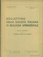 bollettino della società italiana di biologia sperimentale vol XXIV N 12 / dicembre 1948