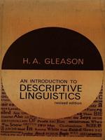 An introduction to descriptive linguistics