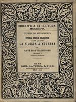 Storia della Filosofia parte quarta: La Filosofia Moderna II