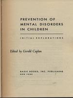Prevention of mental disorders in children