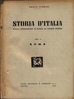Storia d'Italia. Volume Primo