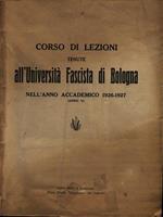 Corso di Lezioni tenute all'Università di Bologna - Anno Accademico 1926-1927