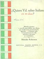 Metodos roberston Quiere usted saber italiano en diez dias?
