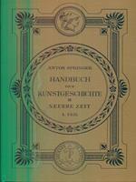 Handbuch der kunstgeschichte III Neuere zeit I - teil