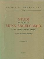 Studi in onore di Mons Angelo Majo per il suo 70 compleanno. estratto