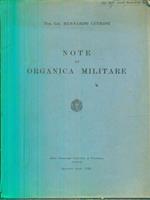 Note di organica militare