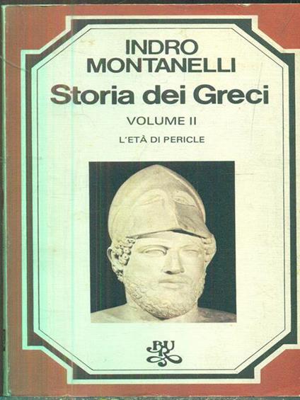 Storia dei greci II - Indro Montanelli - copertina