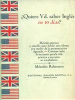 Quiere Vd saber Ingles? en 10 dias?