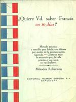 Quiere vd saber frances? en 10 dias?