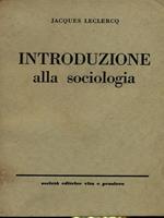 Introduzione alla sociologia