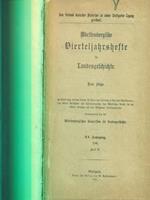 Wurttembergische Vierteljahrshefte fur Landesgeschichte. Neue Folge - XV Jahrgang 1906 - II