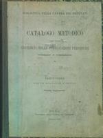 catalogo metodico degli scritti contenuti nelle pubblicazioni periodiche parte prima secondo e terzo supplemento