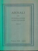 Annali della fondazione Luigi Einaudi XIII. 1979