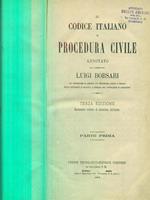 Il codice italiano di procedura civile parte prima