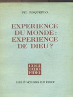 Experience du monde: experience de Dieu?