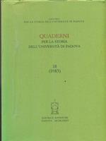 Quaderni per la storia dell'Università di Padova