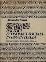 Prontuario dei termini politici economici sociali in uso in Italia