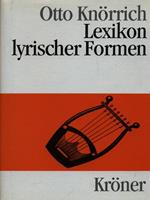 Lexikon lyrischer formen