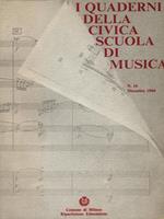 I quaderni della civica scuola di musica n. 16/dicembre 1988