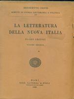 La letteratura della nuova italia. Volume secondo
