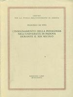 L' insegnamento della pedagogia nell'università di Padova durante il XIX secolo