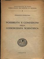 Possibilità e condizioni della conoscenza scientifica