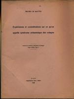 Experiences et considerations su ce qùon appelle syndrome avitaminique des cobayes. Estratto