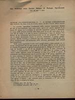 Dal bollettino della società italiana di Biologia sperimentale vol. XI fasc.I 1936 Estratto