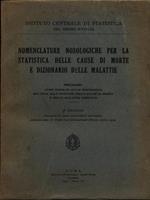 Nomenclature nosologiche per la statistica delle cause di morte e dizionario delle malattie