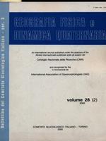 Geografia fisica e dinamica quartenaria volume 28